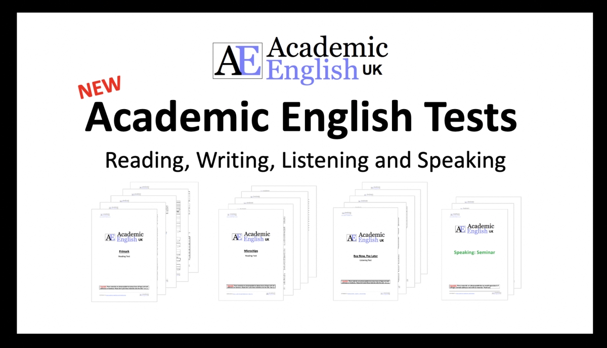Academic English Tests