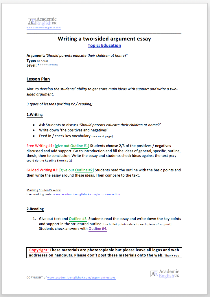 how to write an argumentative essay step by step pdf
