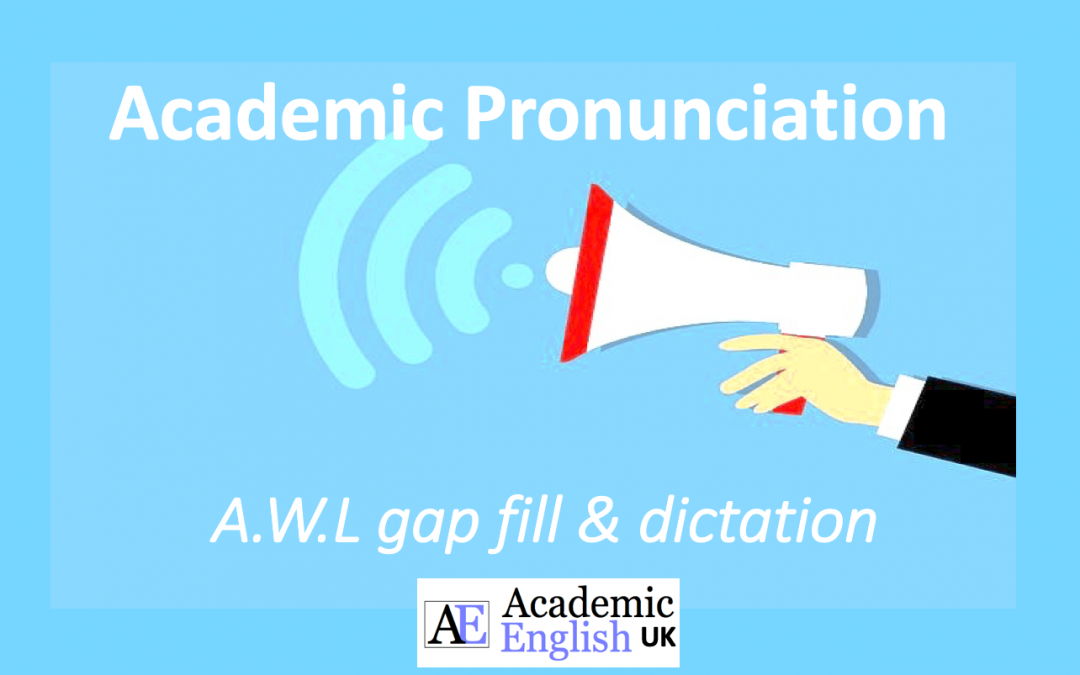 Academic Pronunciation resources AEUK