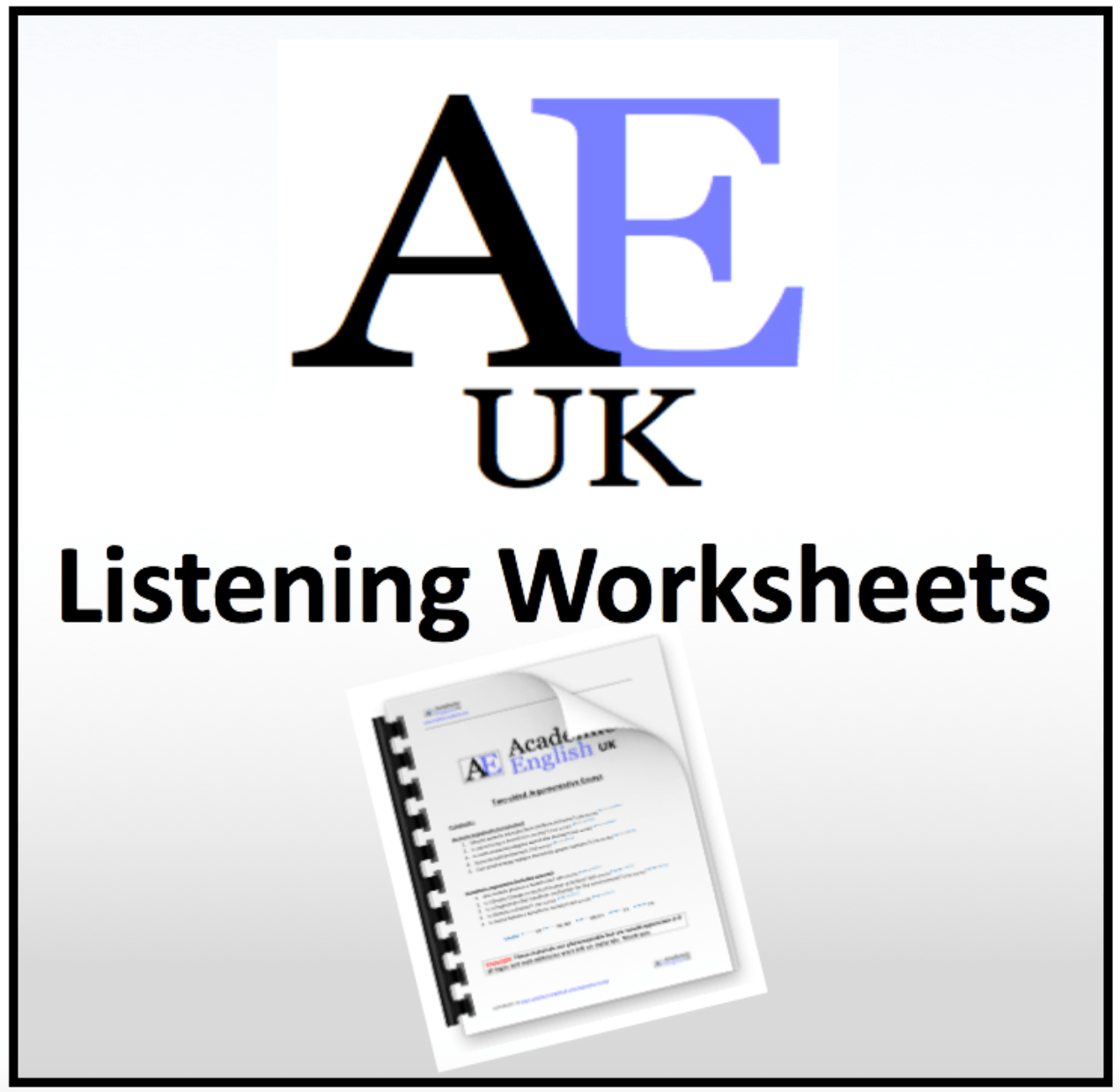 Academic English TED Talks listening worksheets