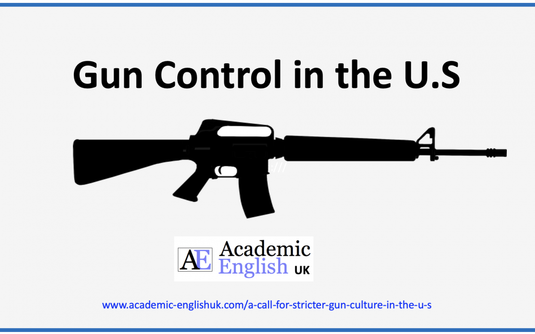 A call for stricter gun control in the U.S.