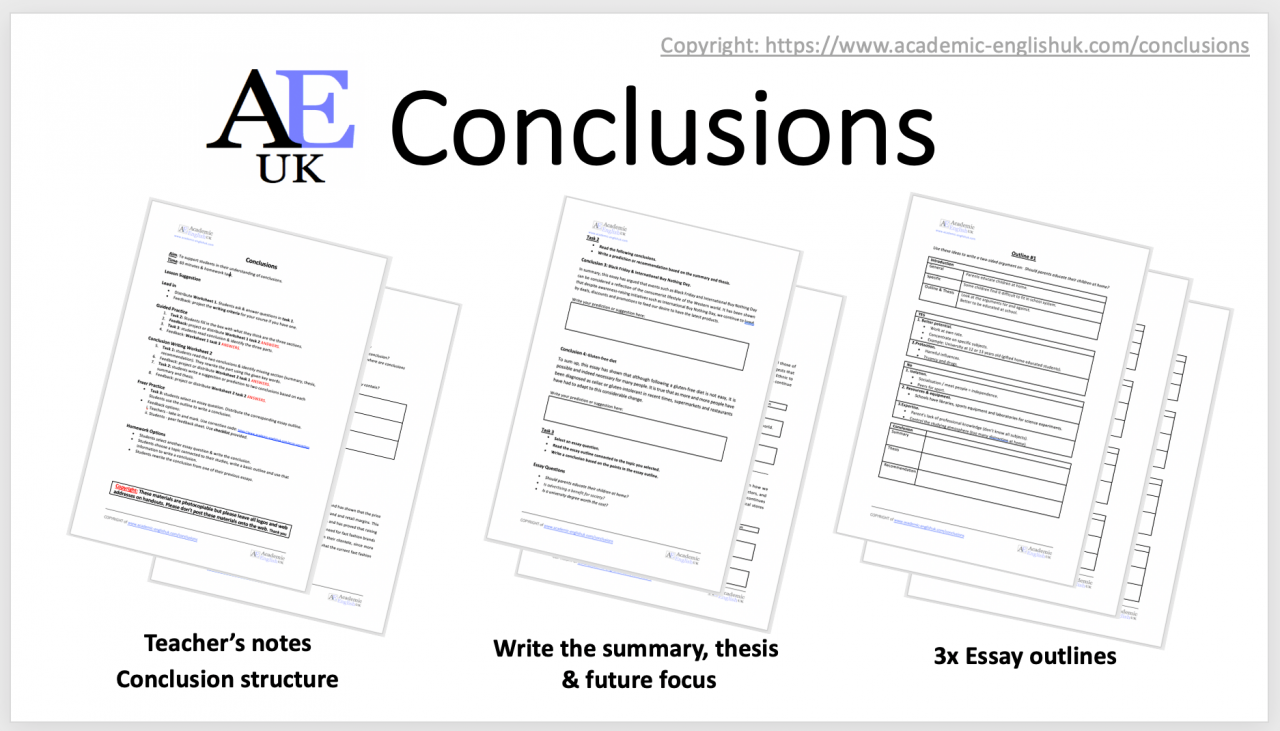 good conclusions for academic essays