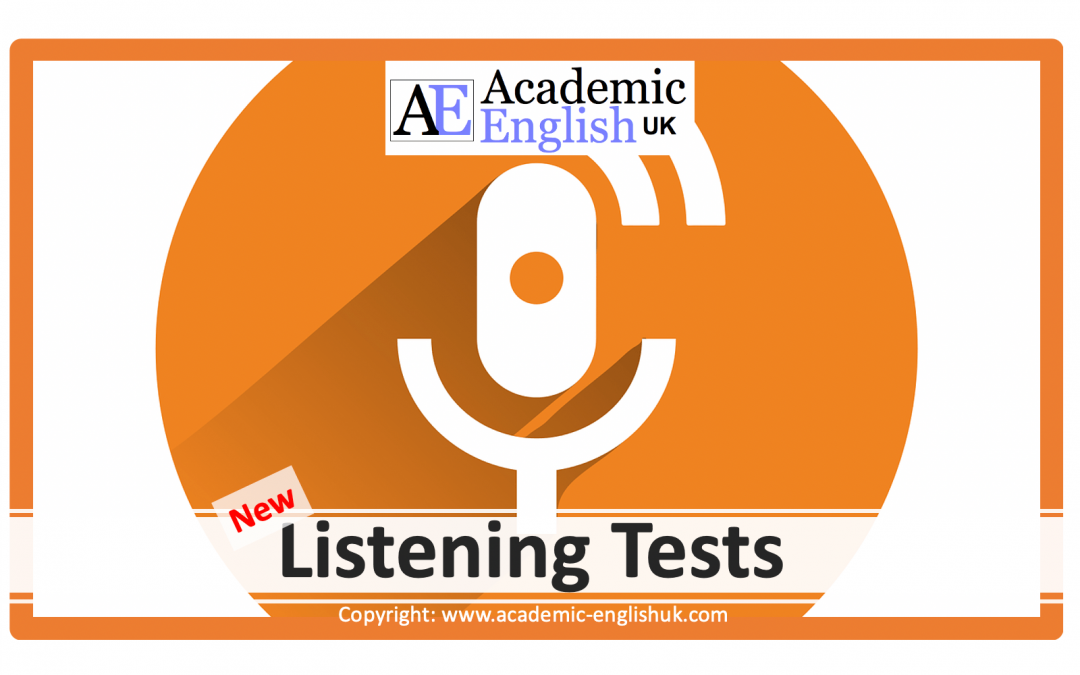 New academic lecture listening tests