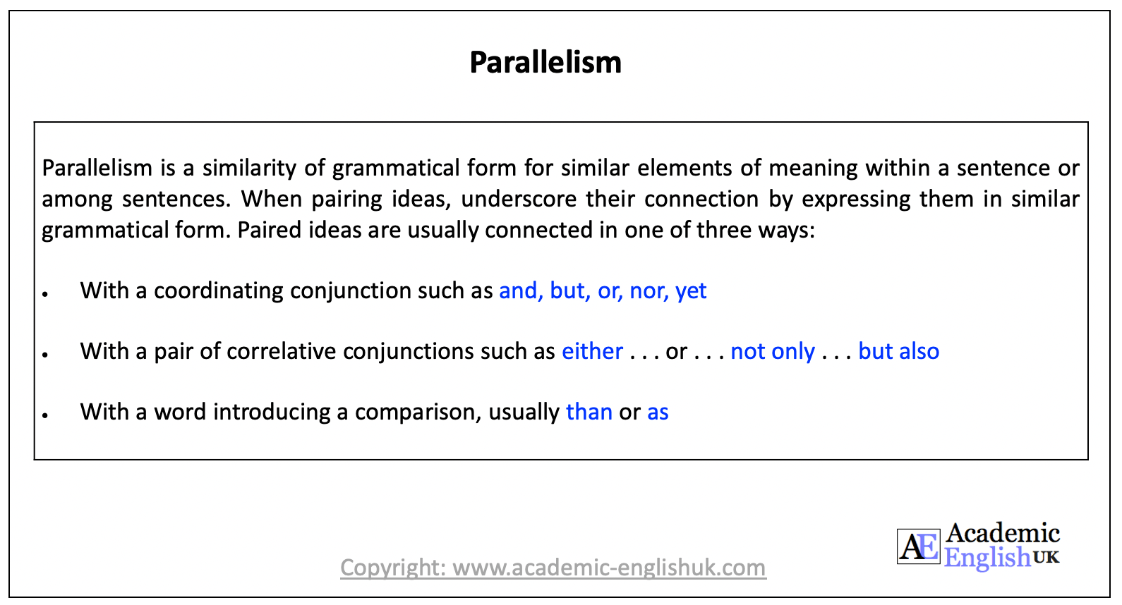 parallel structures