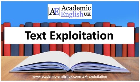 Text Exploitation - Academic English UK