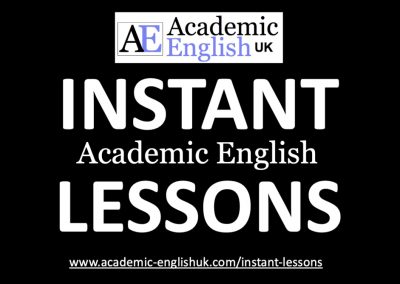 Instant Academic English Lessons