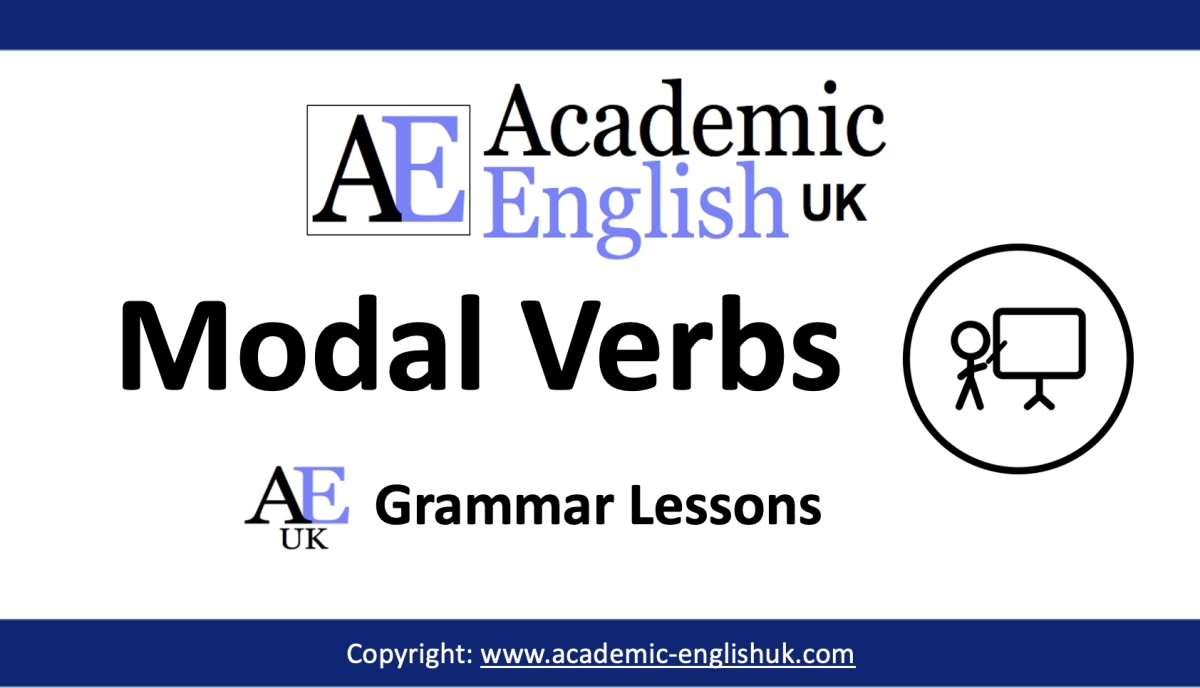 Academic Modal Verbs Academic English Uk