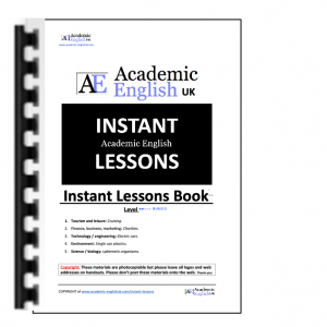 instant lessons by academic English UK