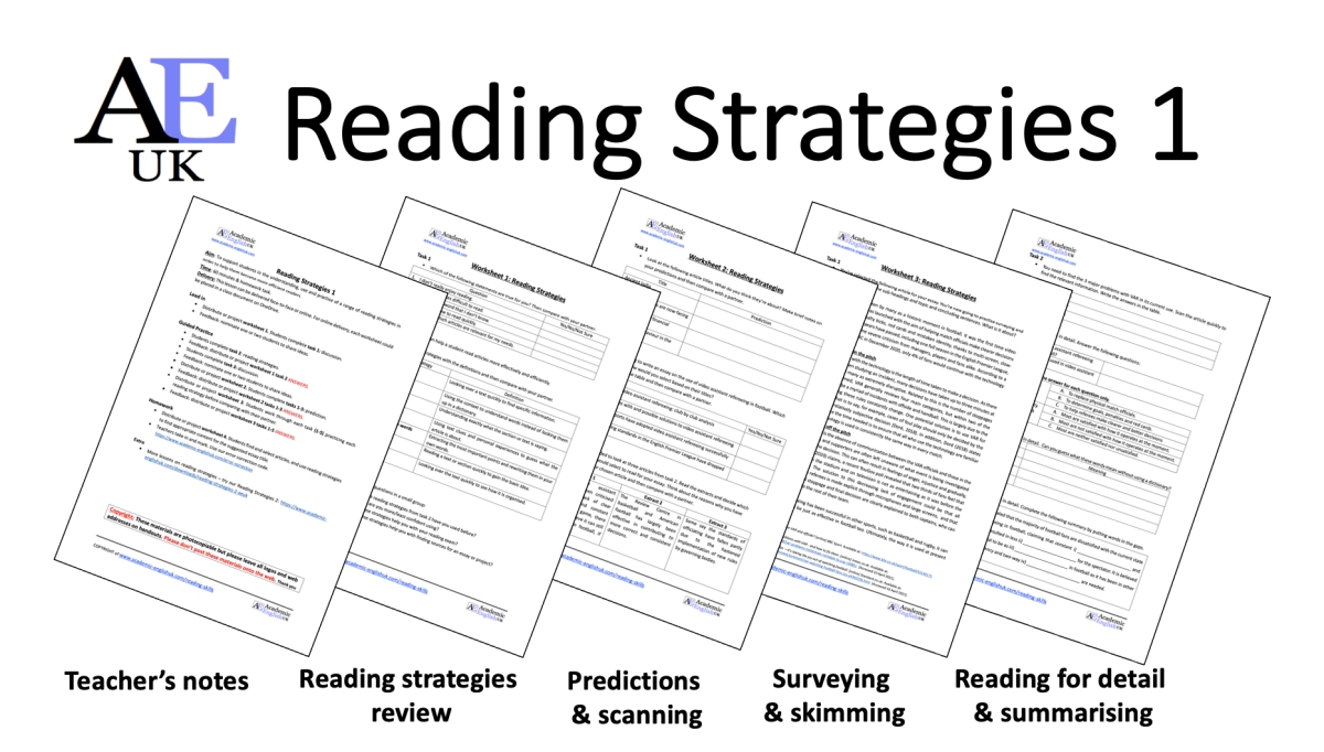 Reading strategies 1 academic English UK