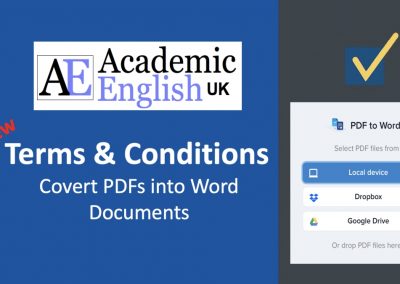 New PDF to Word Terms and Conditions