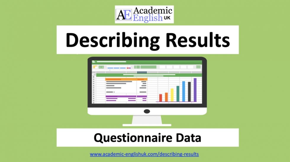 Describing Results Academic English UK