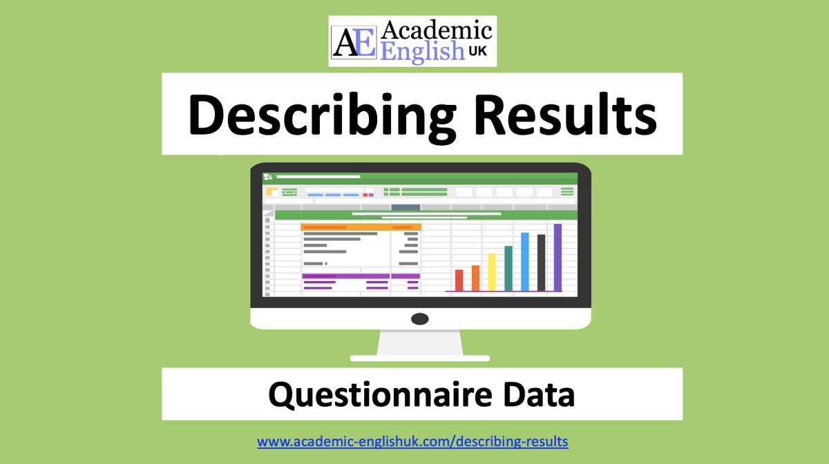 Describing results from questionnaire data