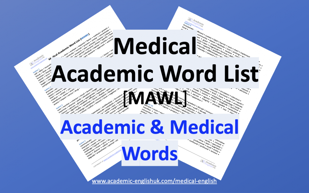 medical academic word list MAWL