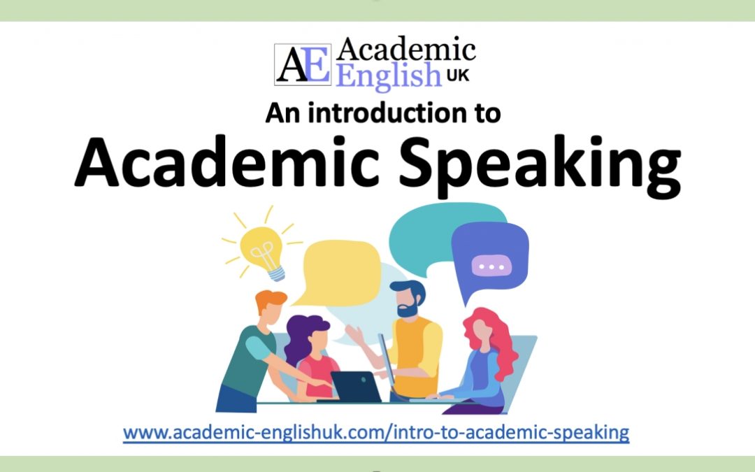 Introduction to academic speaking