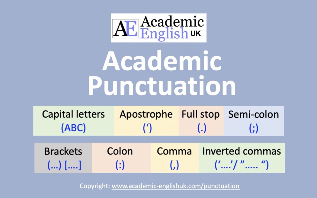 Academic punctuation