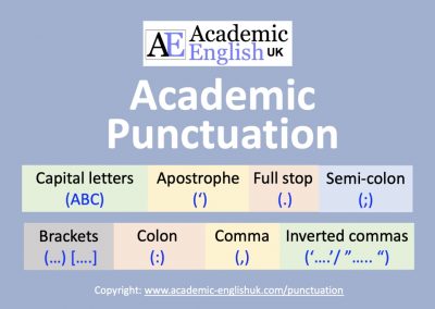 Academic Punctuation