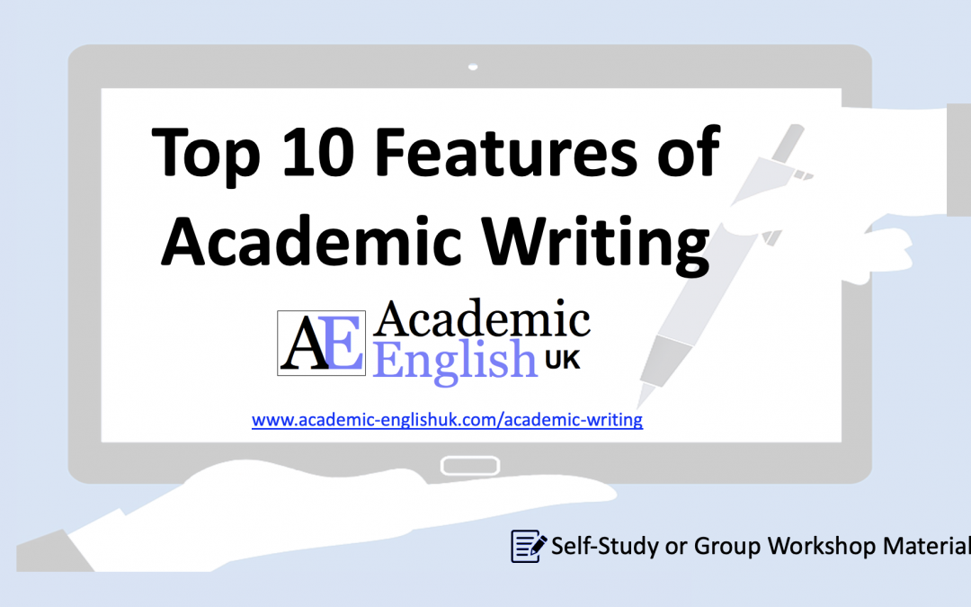 Top ten features of academic writing