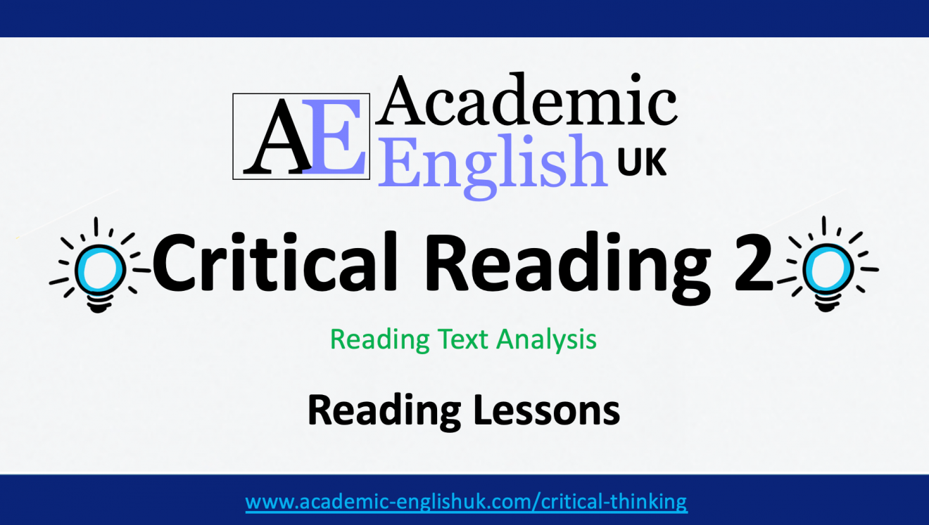 Reading critical analysis skills