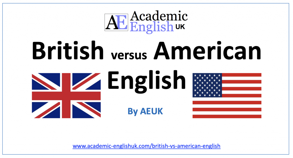 British English versus American English