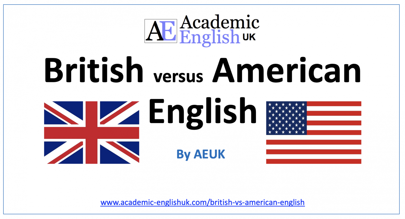 British English versus American English