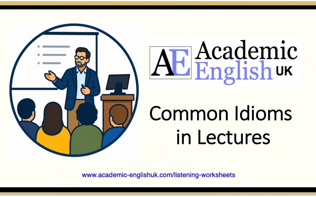 Common Idioms in Lectures